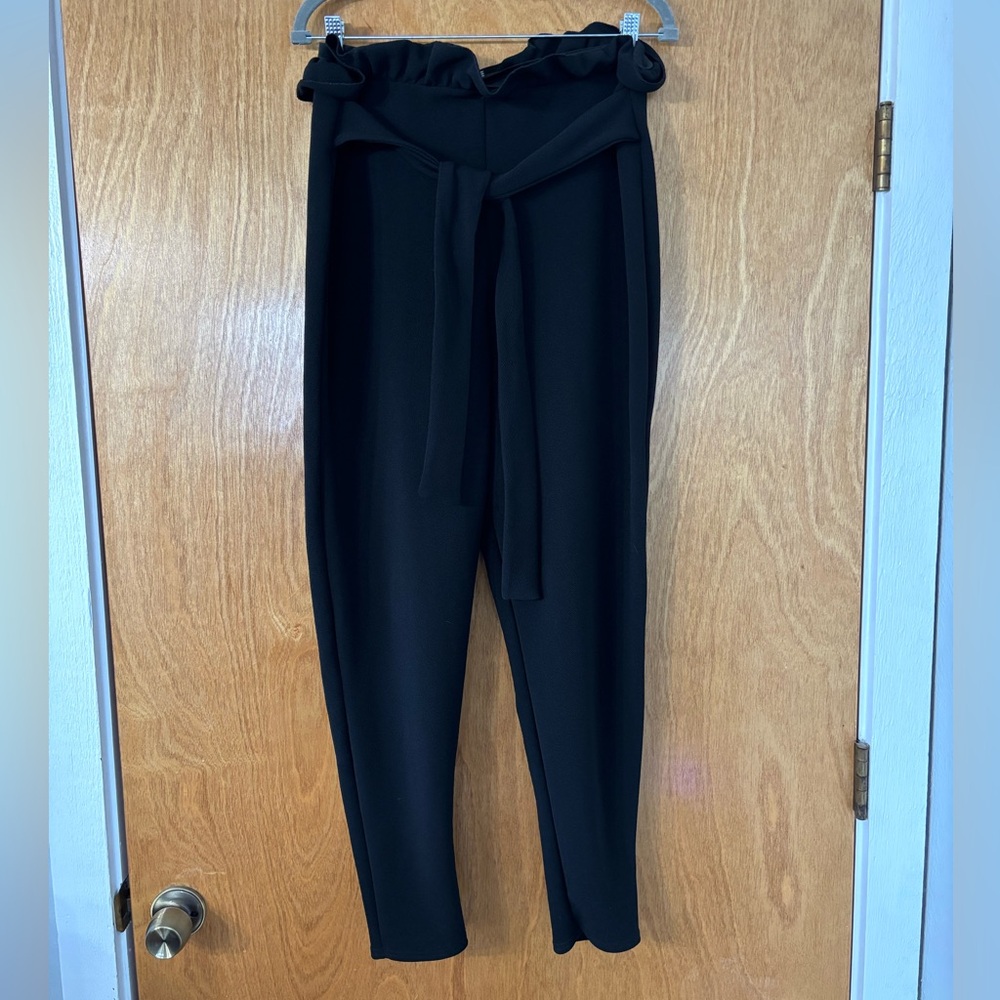 PrettyLittleThing Black Pants
